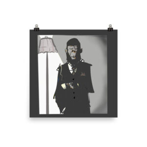 Ape Portrait Poster