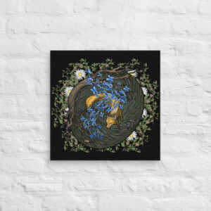 Swirl Fox - Canvas
