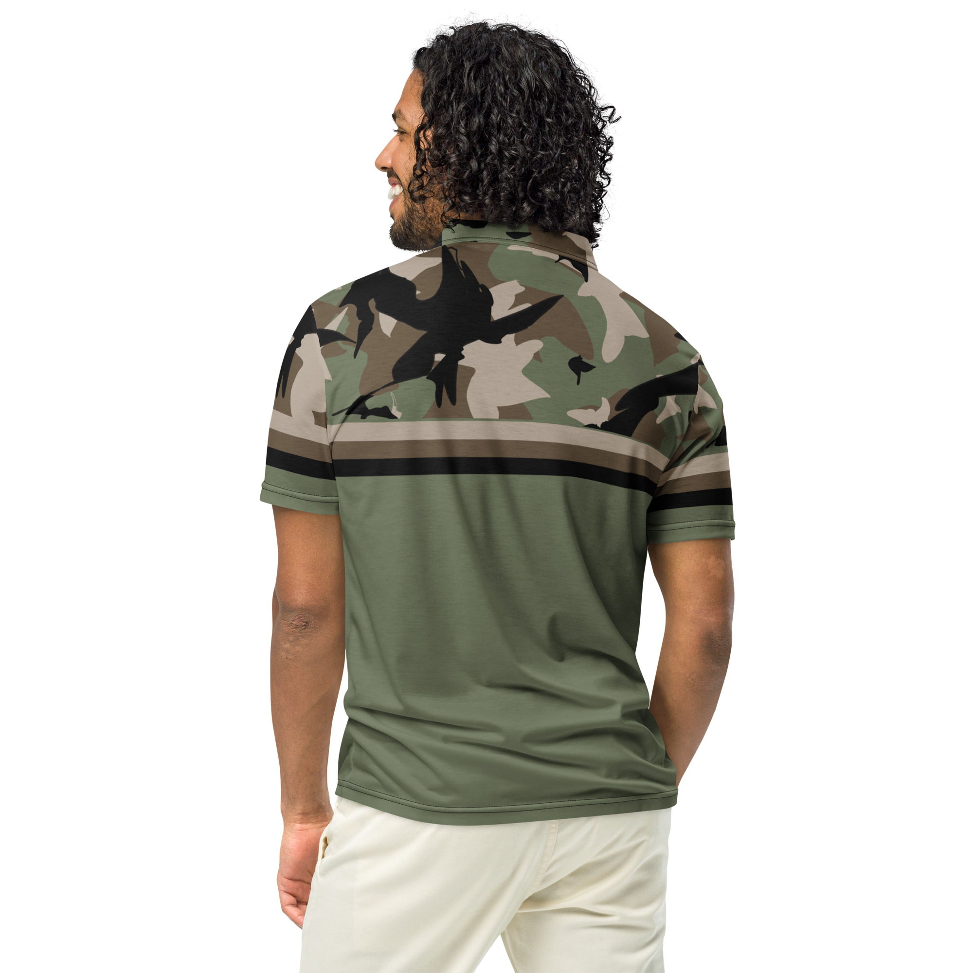 80's Half Hero - Men’s slim fit polo - Image 2