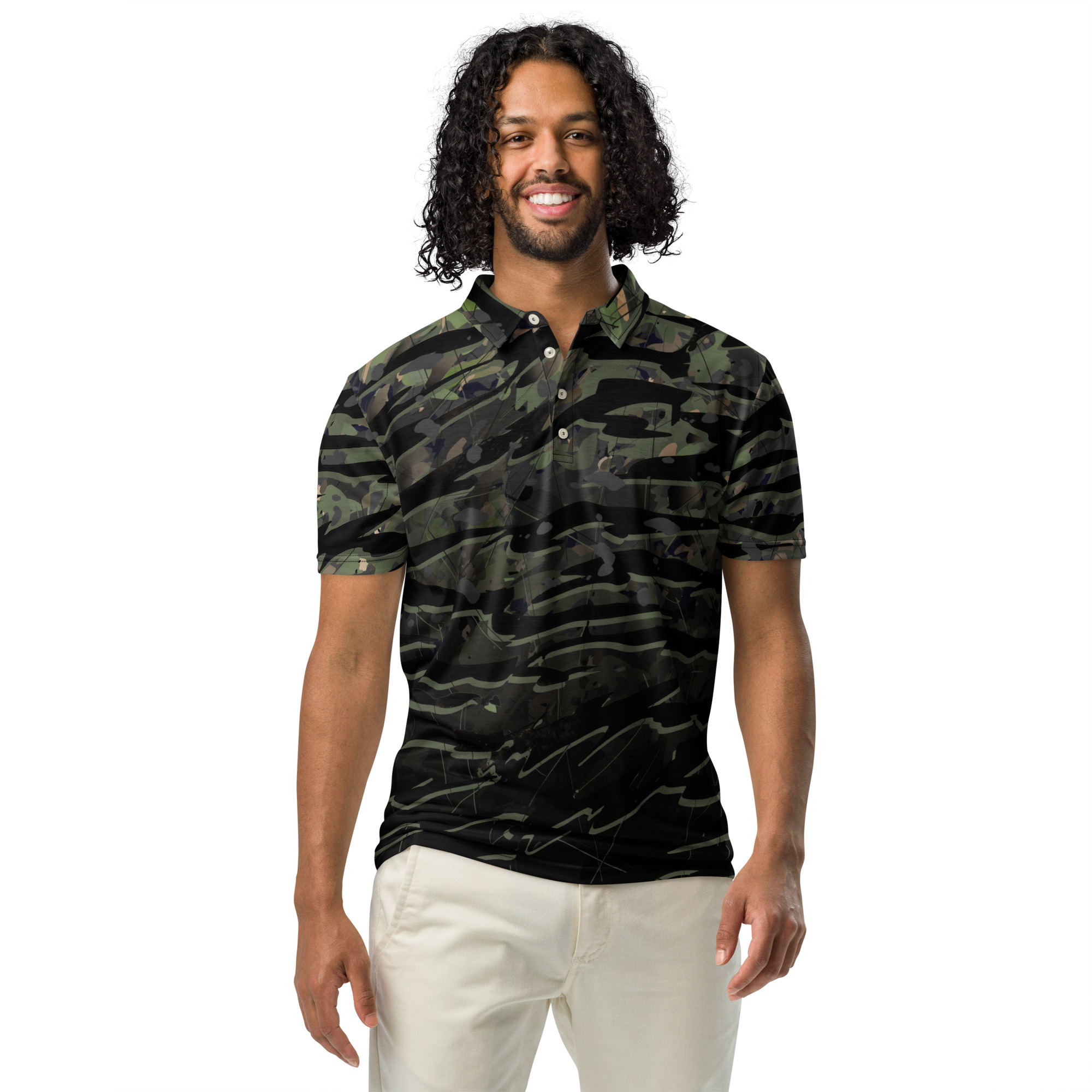 Mystic Tiger - Men’s slim fit polo - Image 2