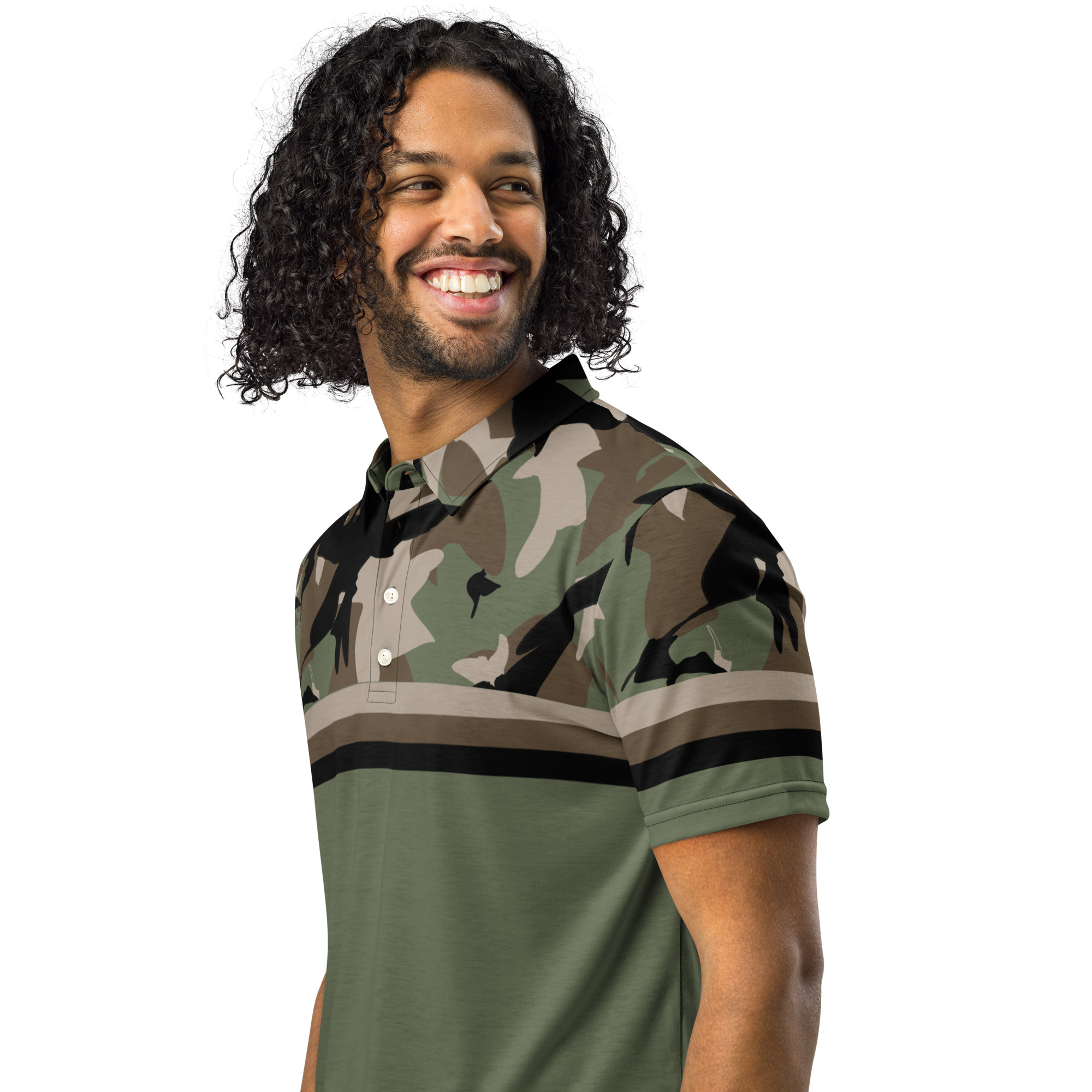 80's Half Hero - Men’s slim fit polo - Image 4