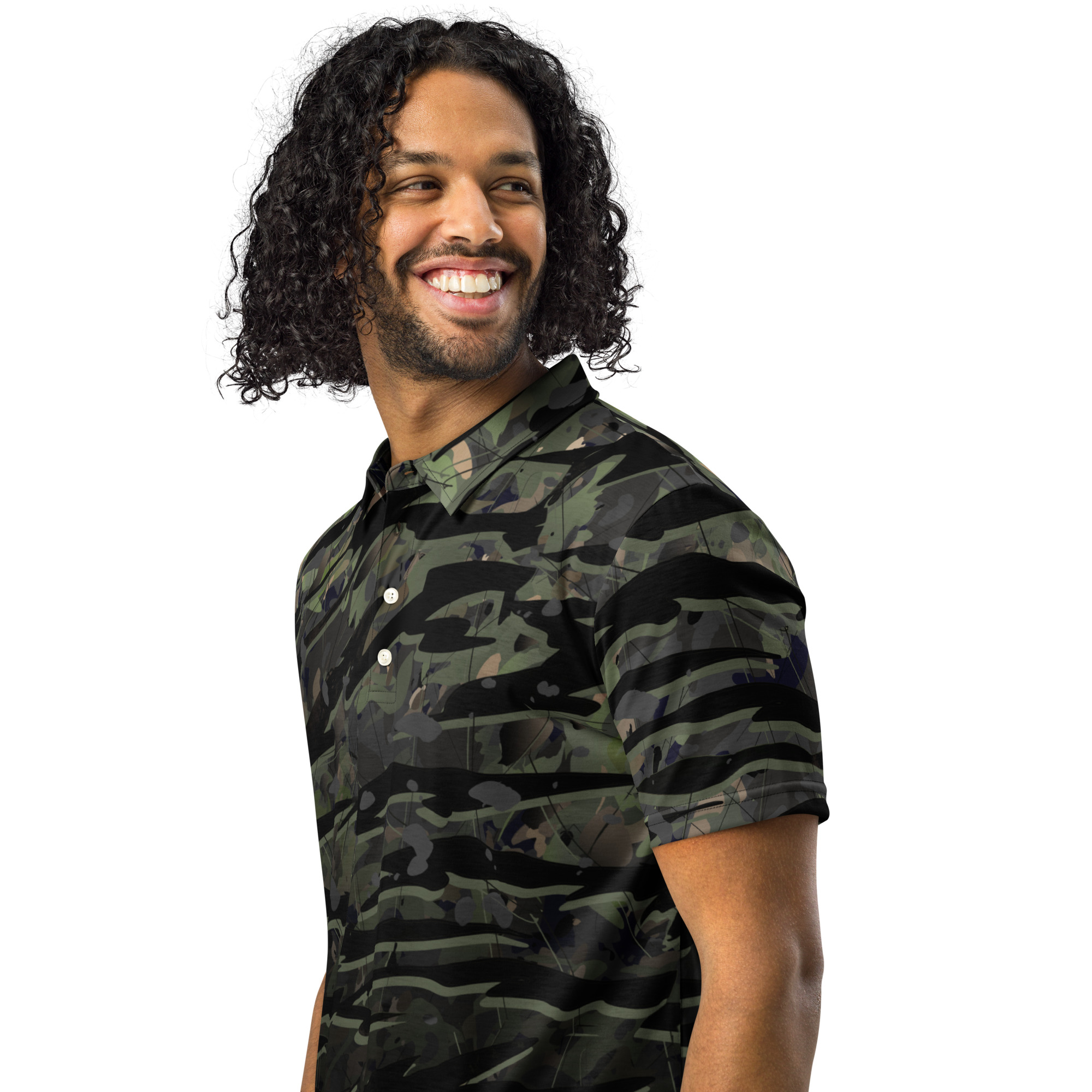 Mystic Tiger - Men’s slim fit polo - Image 3