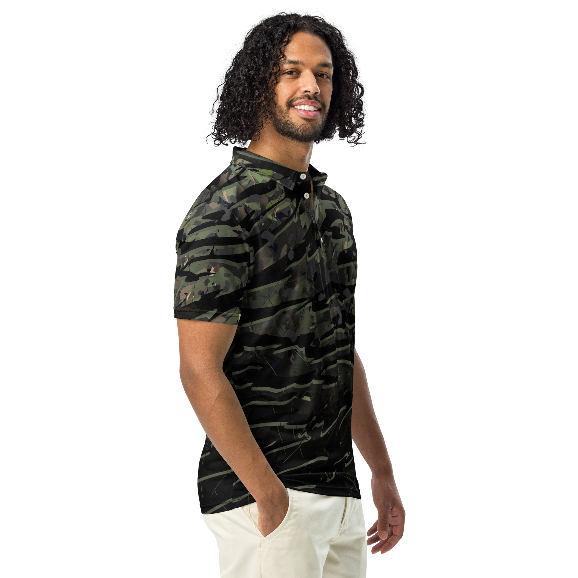 Mystic Tiger - Men’s slim fit polo - Image 4