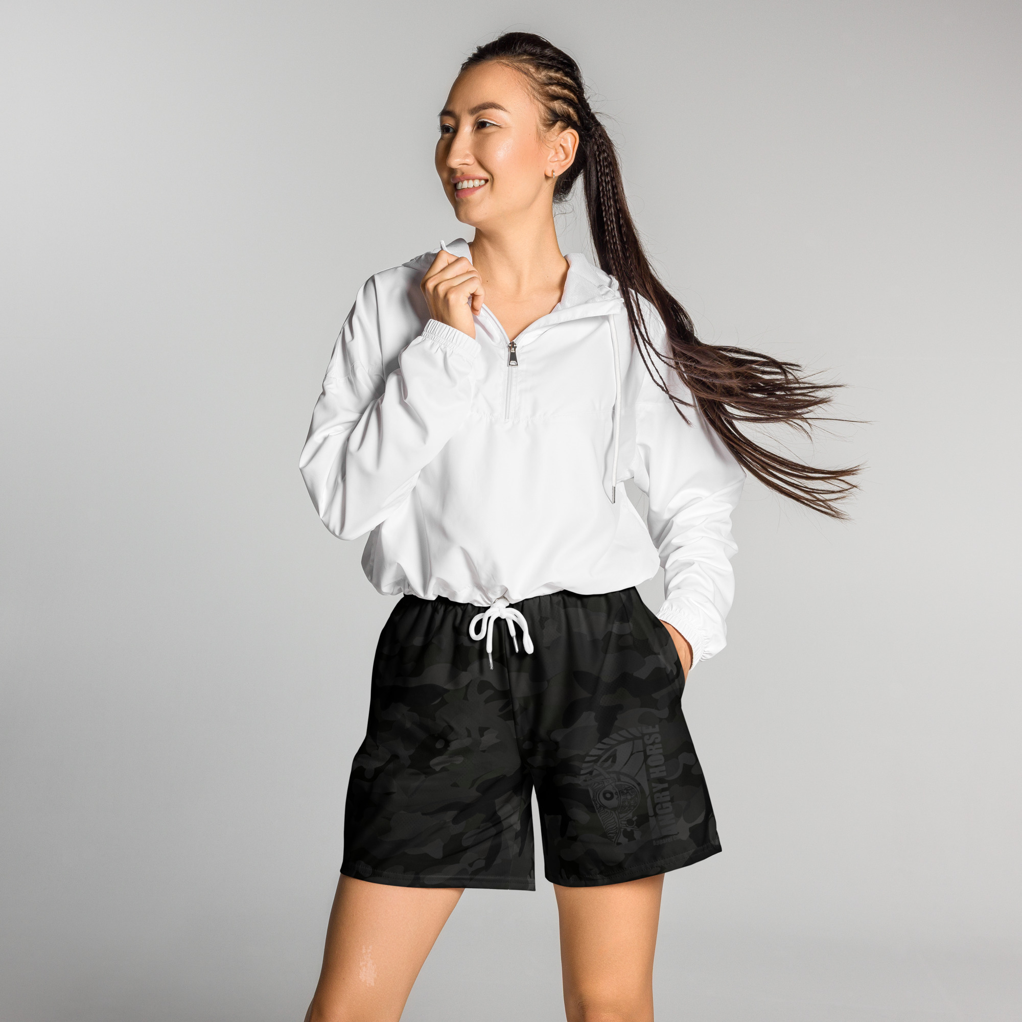 Dark Horse X Unisex Athletic Long Shorts - Image 2