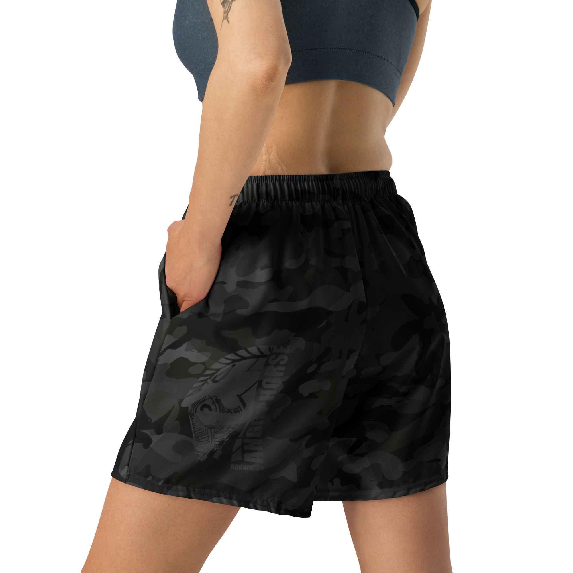 Dark Horse X Unisex Athletic Long Shorts - Image 14