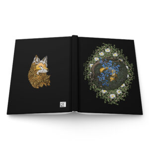Swirl Fox - Hardcover journal matte