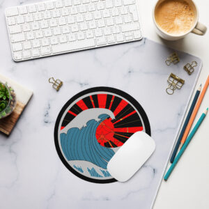 Sun Waves - Round mouse pad