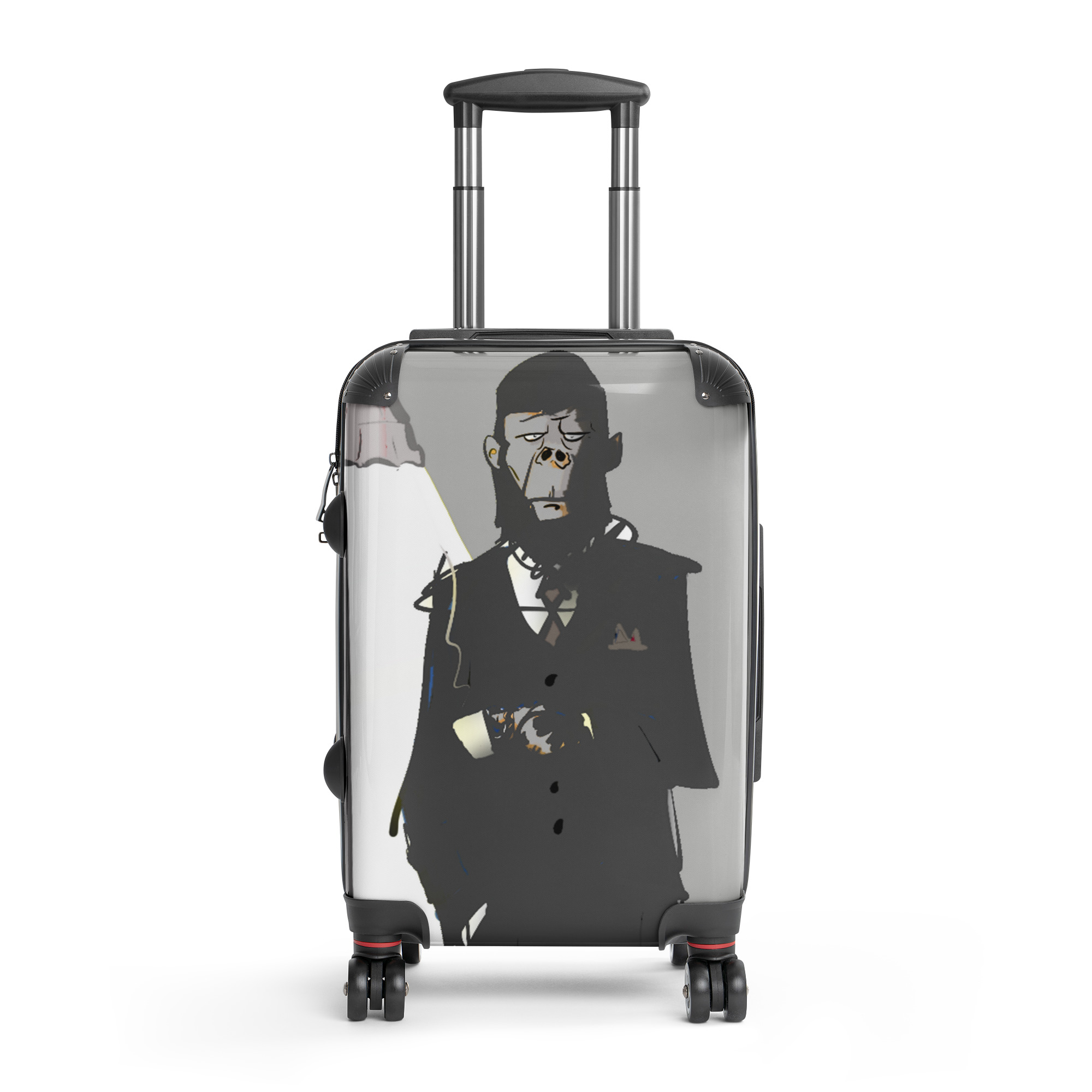 Ape Portrait Hard-shell suitcase