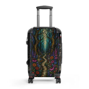 Stained Glass Forest Hard-shell suitcase