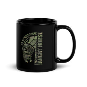 Angry Horse Apparel Co. Black Glossy Mug